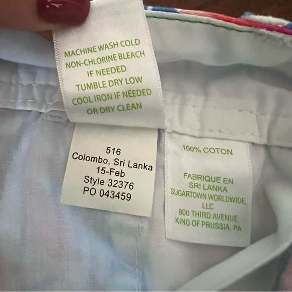 Lilly Pulitzer Callahan Sailboat Shorts 00 - Picture 9 of 10